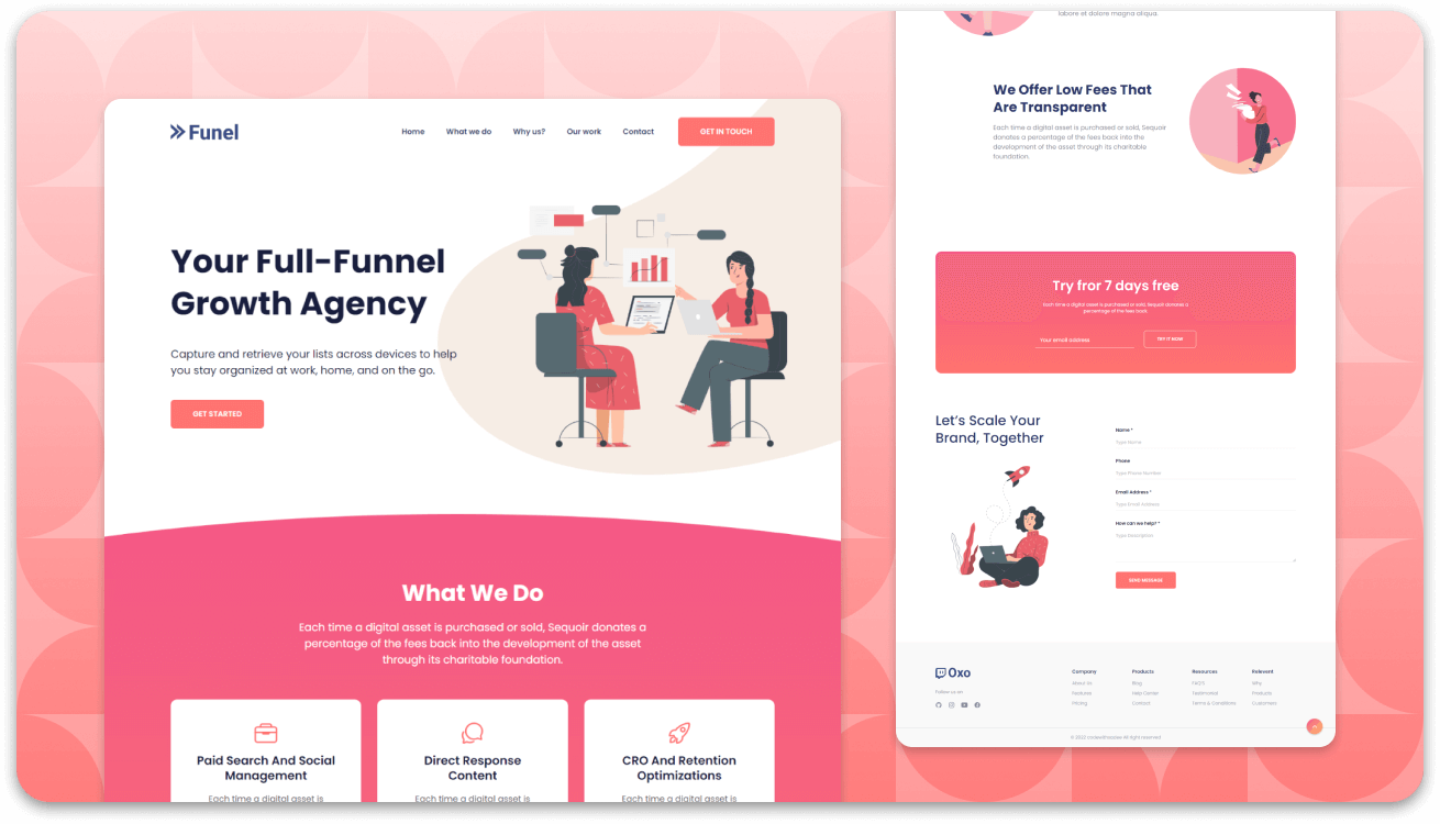 Funel Agency Landing Page