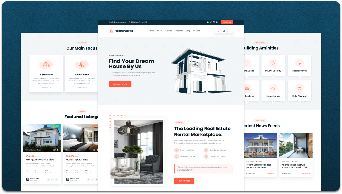 Homeverse Real Estate Website